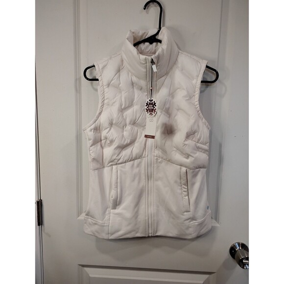 Women's Calia Cold Dash Run Vest Ivory XS - Picture 3 of 8